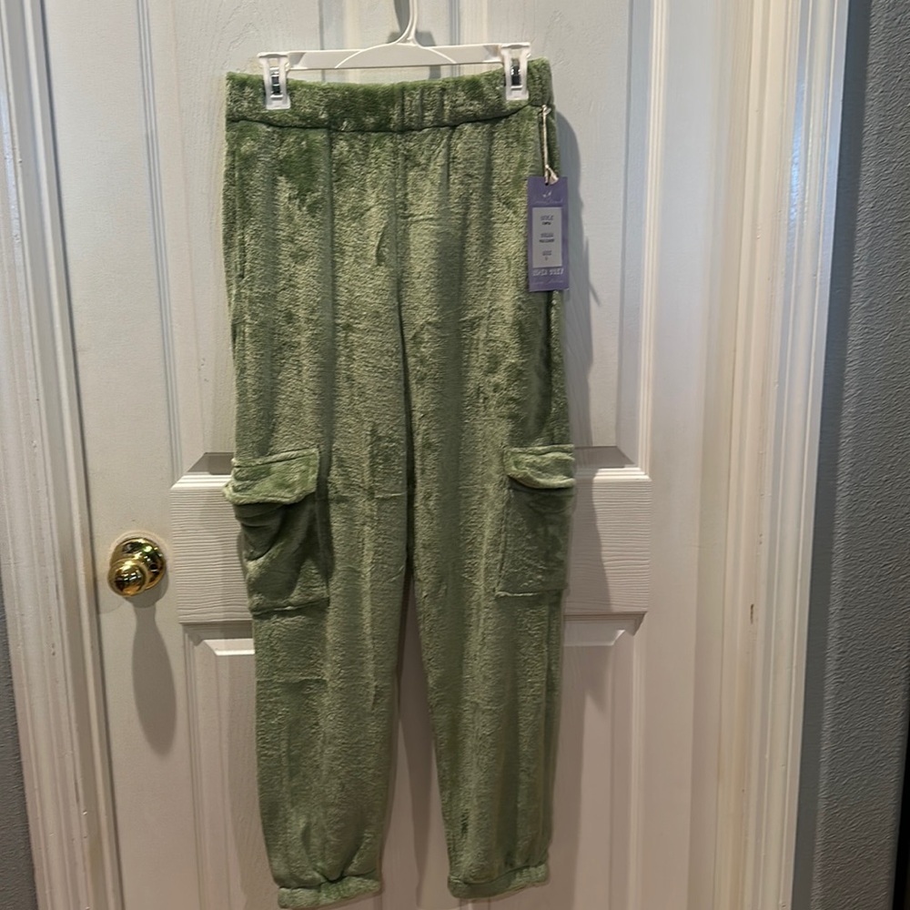 New Grinch green super Cozy lounge Joggers large